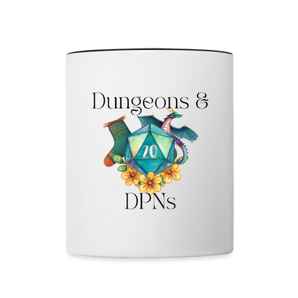 Tasse zweifarbig - Weiß/Schwarz