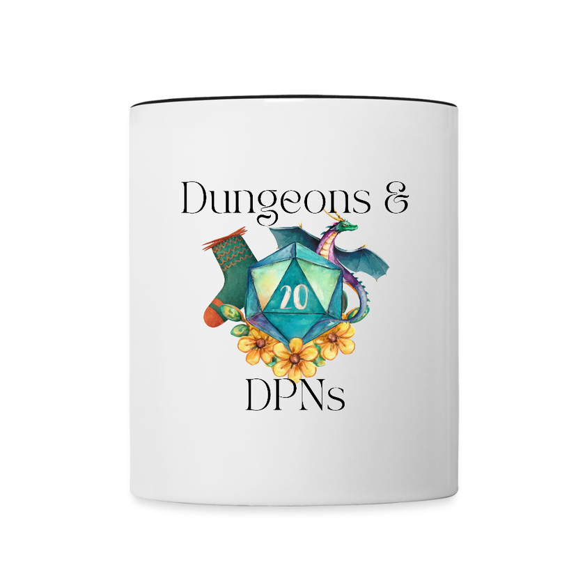 Tasse zweifarbig - Weiß/Schwarz