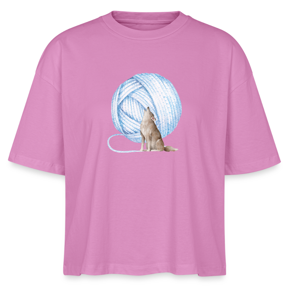 Heulen bei Wollmond // Stanley/Stella Nova Women’s Boxy Organic T-Shirt - pink