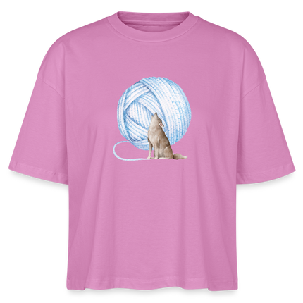 Heulen bei Wollmond // Stanley/Stella Nova Women’s Boxy Organic T-Shirt - pink