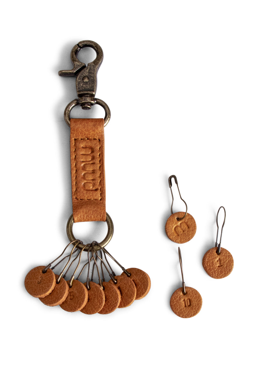 Muud Feliz Schlüsselanhänger mit 10 Maschenmarkierern