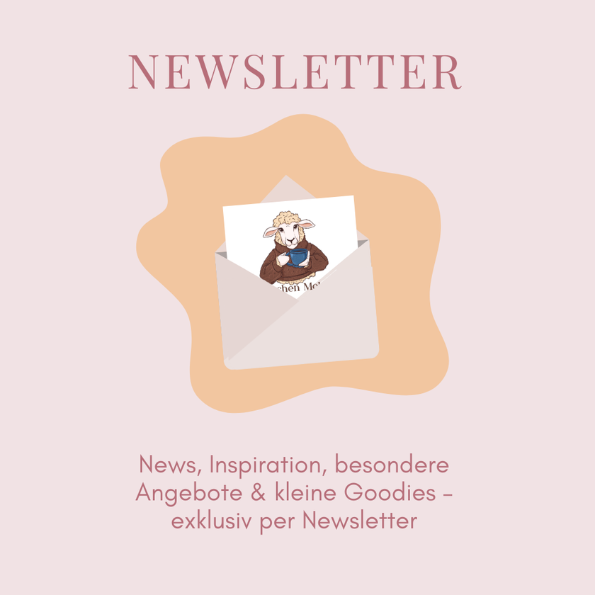 Illustration mit einem Brief in einem Umschlag und der Schrift Newsletter