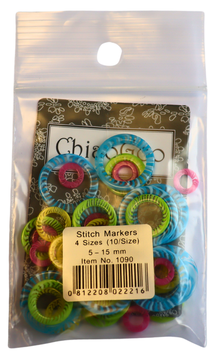 ChiaoGoo Packung mit Maschenmarkierer in unterschiedlichen Farben und Größen