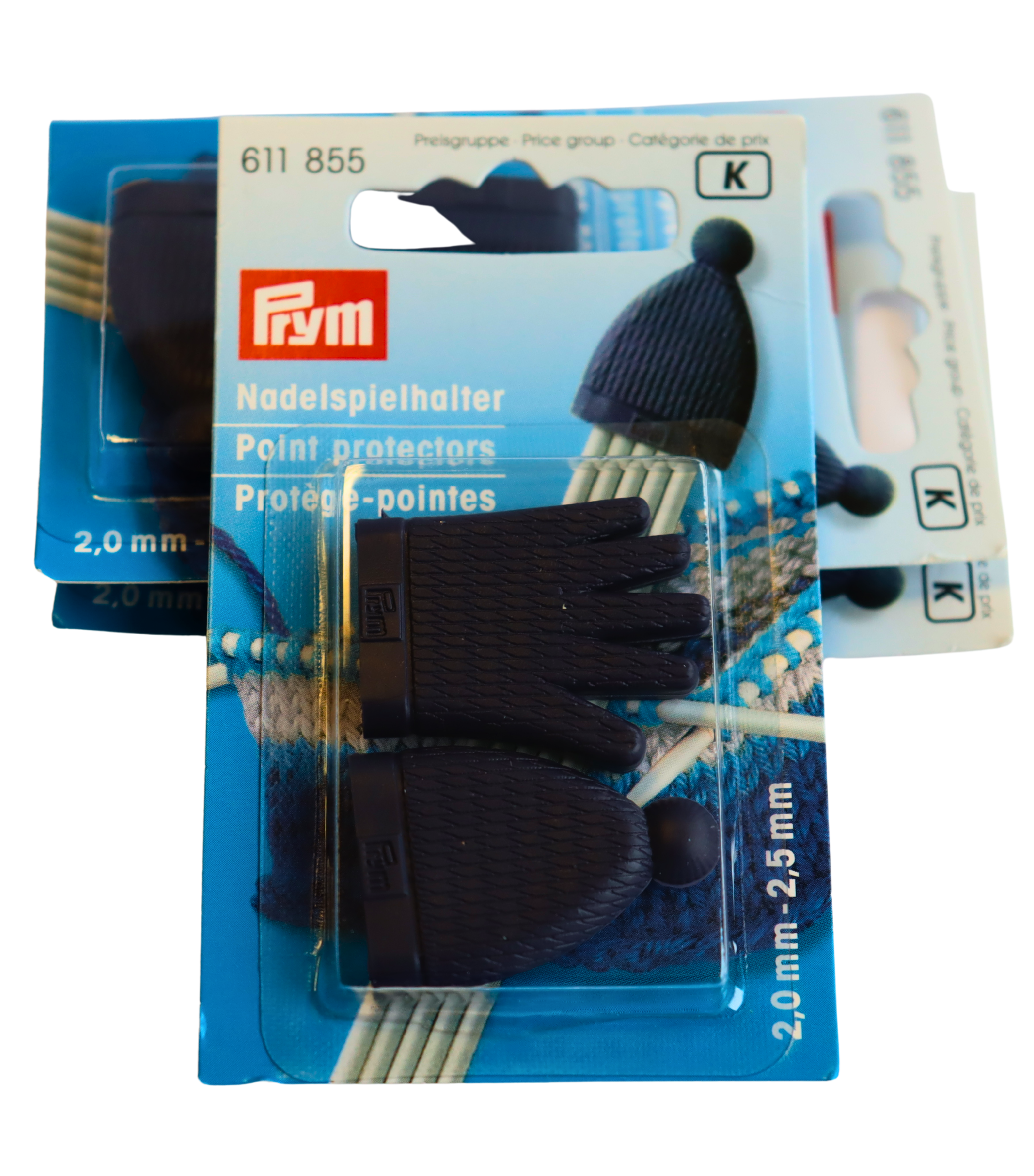 Prym Nadelspielhalter in Dunkelblau für Stricknadel in 2 bis 2,5mm